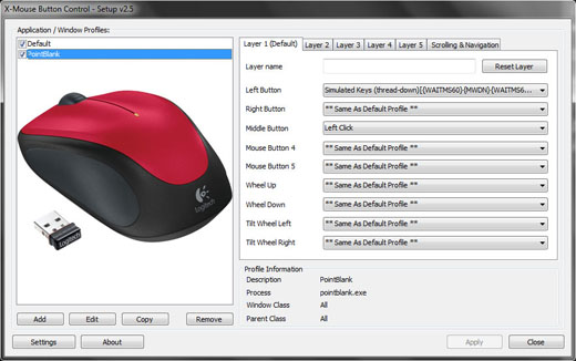 x mouse button control download