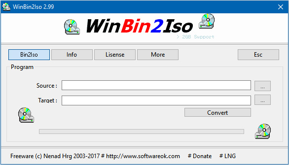 WinBin2Iso 6.21 for windows instal