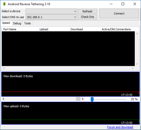 Android reverse tethering не видит устройство