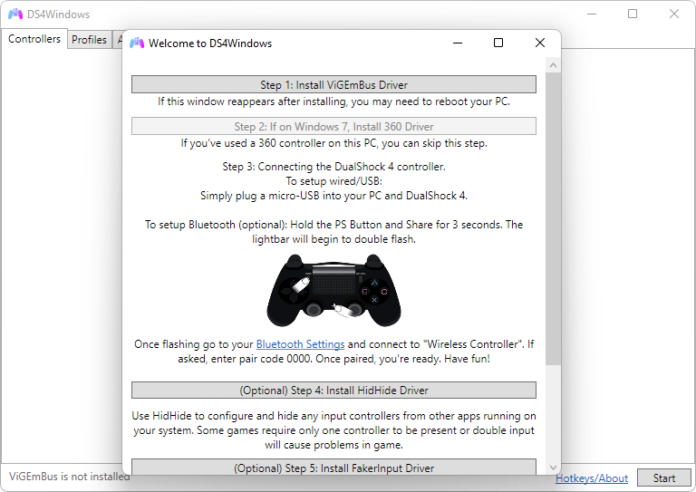 DS4Windows 3.2.19 download the last version for windows