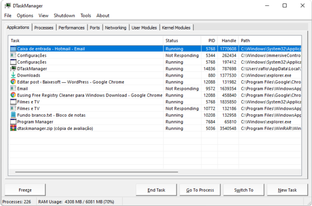 DTaskManager 1.57.31 free downloads