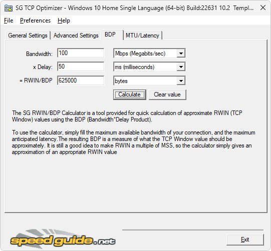 SG Tcp optimizer captura de tela demo2