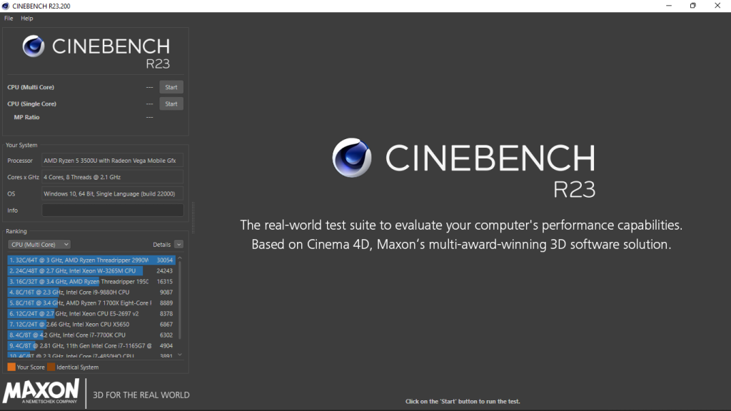 Cinebench para Windows Download