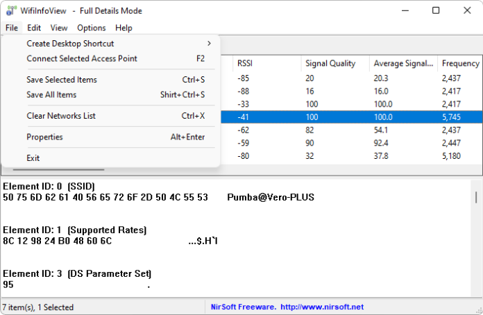 download the new for windows WifiInfoView 2.91