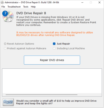 download the new version DVD Drive Repair 9.2.3.2886