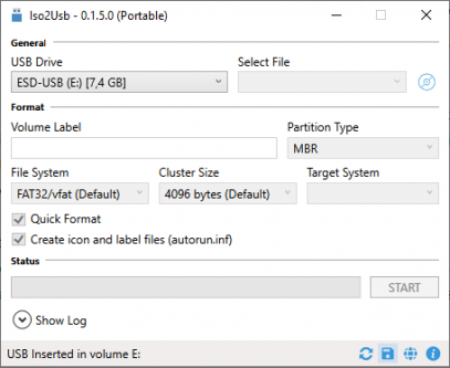 Iso2Usb captura de tela 1 baixesoft