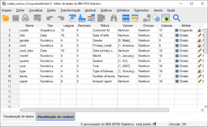 IBM SPSS Statistics captura de tela 1