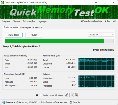 QuickMemoryTestOK 4.67 downloading