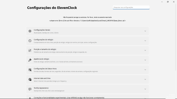 ElevenClock 4.3.0 free instals