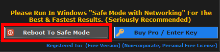 Reboot do Safe Mode Windows Repair